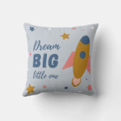 Illustratieve Kinderen met Rocket Colorful Kussen (Achterkant)