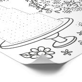 Illustratieve kleurpagina voor trouwactiviteiten poster (Hoek)