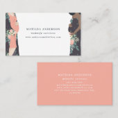 Illustratieve kleurstof + bloem-vroedvrouw visitekaartje (Voorkant / Achterkant)