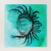 Illustratieve krab (onderwaterdier) Jigzaag Puzzle Legpuzzel (Verticaal)