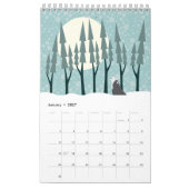 Illustratieve kunstkalender 2026 kalender (Jan 2027)