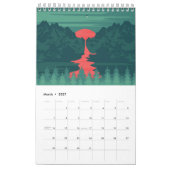 Illustratieve kunstkalender 2026 kalender (Mar 2027)