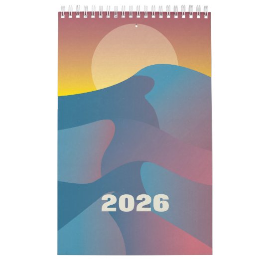 Illustratieve kunstkalender 2026 kalender (Hoes)