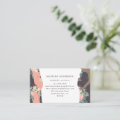 Illustratieve moedervlek: kleurrijk + bloem-vroedv visitekaartje (Staand voorkant)