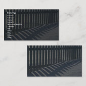 Illustratieve omheining en schaduw visitekaartje (Voorkant / Achterkant)