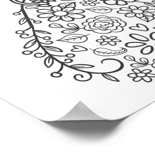 Illustratieve pagina voor het kleuren van weddensc poster (Hoek)