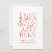 Illustratieve Peony-Moederdag Kaart (Achterkant)