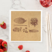 Illustratieve pijnbomen  Pinecone Art Servet (Insitu)