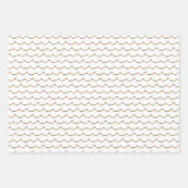 Illustratieve regenboogpom feestdag kerst inpakpapier vel (Voorkant)