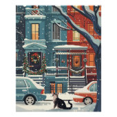 Illustratieve retro van de stad New York Perfect Poster (Voorkant)