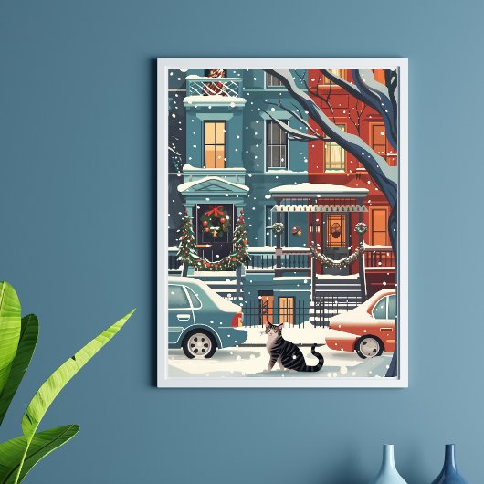 Illustratieve retro van de stad New York Perfect Poster