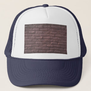 Illustratieve rode muur trucker pet