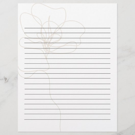 Illustratieve Roos naam ontvangstkaart (Achterkant)