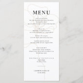 Illustratieve Roos-weddenschapskaart Menu (Voorkant)