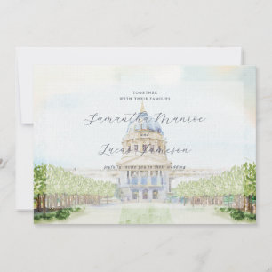 Illustratieve San Francisco-huwelijksuitnodiging Kaart