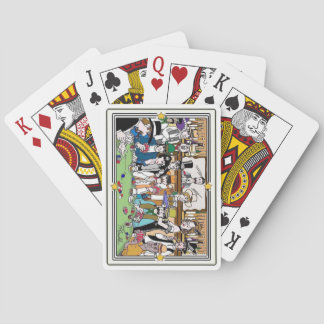 Illustratieve speelkaarten voor "Wilde West Poker 