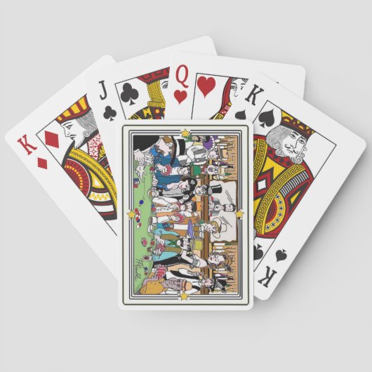 Illustratieve speelkaarten voor "Wilde West Poker  (Achterkant)