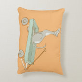 Illustratieve tekenfilm Dog Accent Kussen (Achterkant (Verticaal))