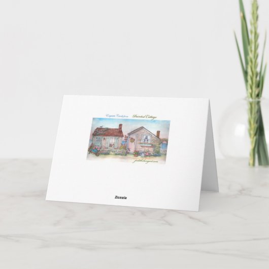 Illustratieve Tuin met Vuurtoren Aangepaste Verjaa Kaart (Achterkant)