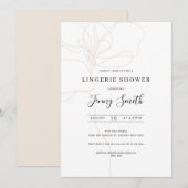 Illustratieve uitnodiging voor de douche voor lijn (Voorkant / Achterkant)