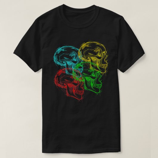 Illustratieve vaardigheden van Psychedelic Neon T-shirt (Design voorkant)