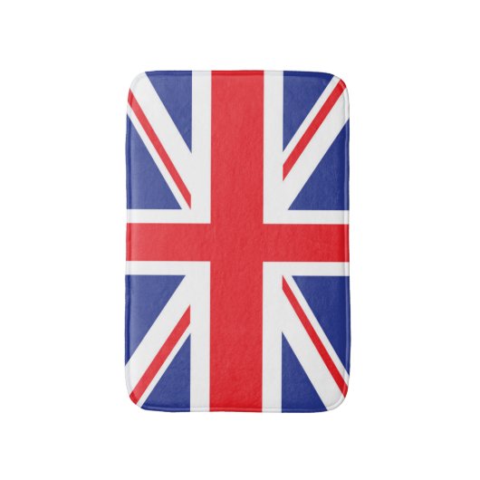 Illustratieve versie van de britse vlag badmat (Voorkant Verticaal)