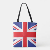 Illustratieve versie van de britse vlag tote bag (Achterkant)