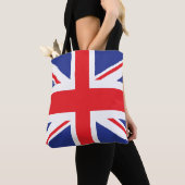 Illustratieve versie van de britse vlag tote bag (Dichtbij)