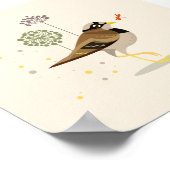 Illustratieve vogelpest in de zomer poster (Hoek)