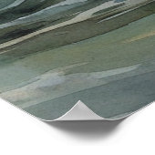 Illustratieve vuurtorendruk of -Poster Poster (Hoek)