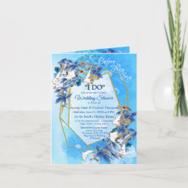 Illustratieve Waterverf Moon-flower Couple Shower