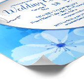 Illustratieve Waterverf Moon-flower Wedding Poster (Hoek)