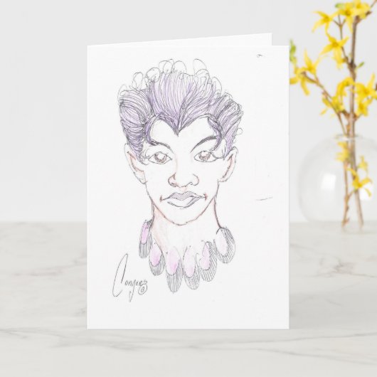 Illustratieve wenskaartenBeautiful Kaart (Gele Bloem)