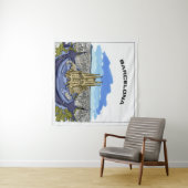 Illustratiewandtapijt Barcelona Wandkleed (In Situ (horizontaal))
