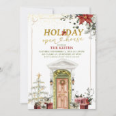 Illustration Christmas Holiday Open House Kaart (Voorkant)