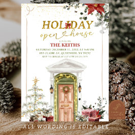 Illustration Christmas Holiday Open House Kaart