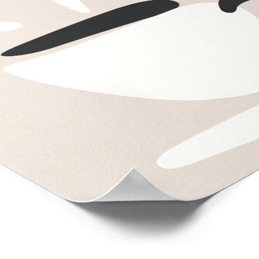 Illustration Cup of Steaming Coffee Boho Style Poster (Hoek)