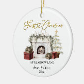 Illustration First Christmas in our new home Keramisch Ornament (Links)