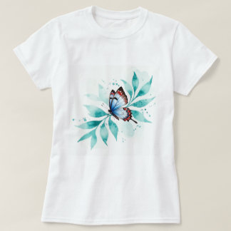 Illustration of a butterfly t-shirt