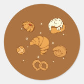 Illustration of bread ronde sticker (Voorkant)