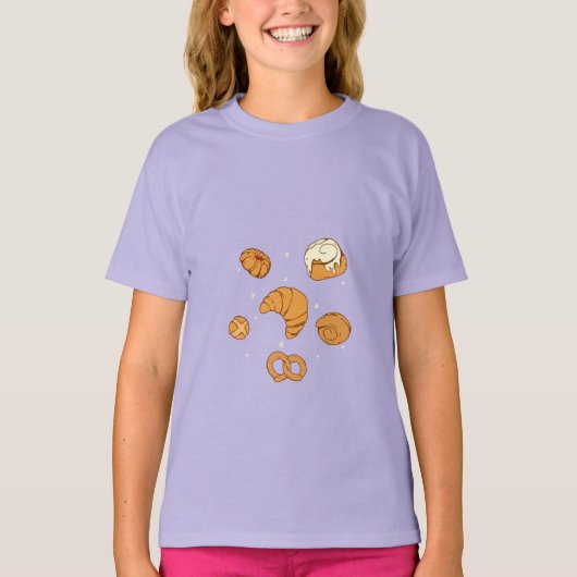 Illustration of bread t-shirt (Voorkant)