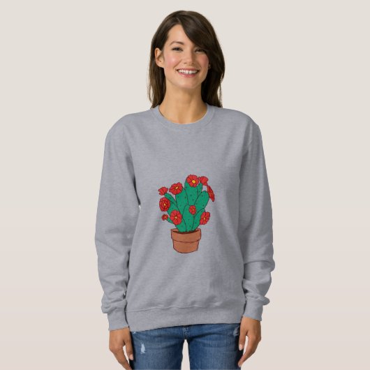 Illustration of cacti trui (Voorkant volledig)