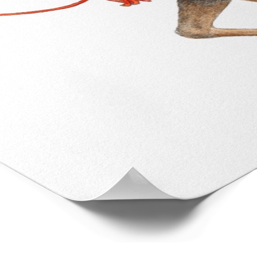 Illustration of early Samurai warrior on Poster (Hoek)