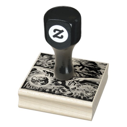  illustration of god creating the universe rubberstempel (Stempel)