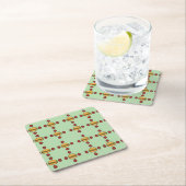 Illustration of hamburger patterns kartonnen onderzetters (Insitu)