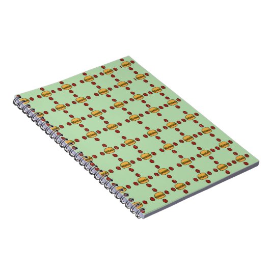 Illustration of hamburger patterns notitieboek (Rechterzijde)