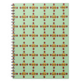Illustration of hamburger patterns notitieboek (Voorkant)