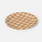 Illustration of hamburger patterns papieren bordje (Gekanteld)