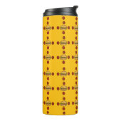Illustration of hamburger patterns thermosbeker (Gedraaid links)