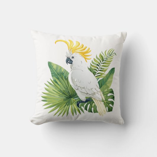 Illustration of parrot cockatoo kussen (Voorkant)